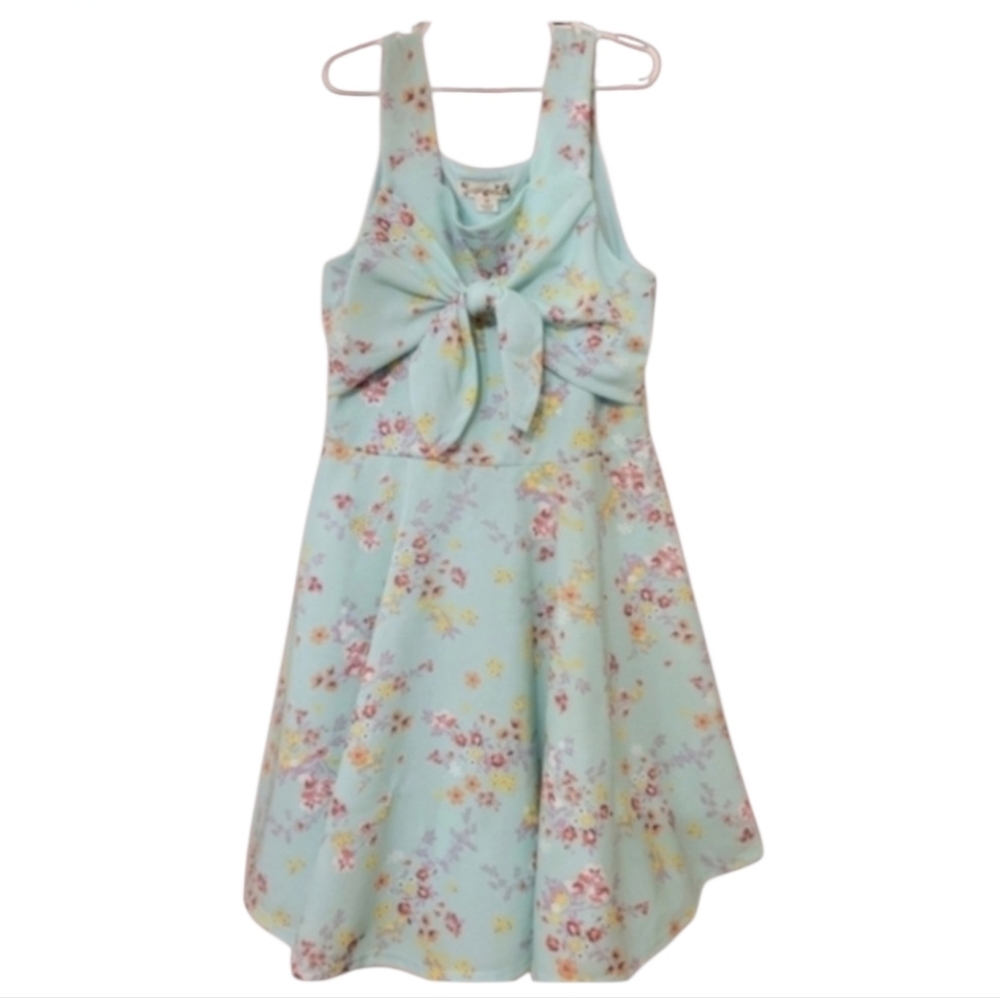 Girls‎ Size 14 Dress With Flowers Pastel Spring Summer All Occasion SZ 14